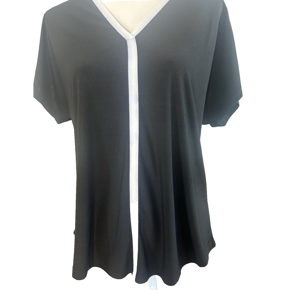 Knapp Studio Top Black-And-White Cotage Core Coquette Y2K Size Large
